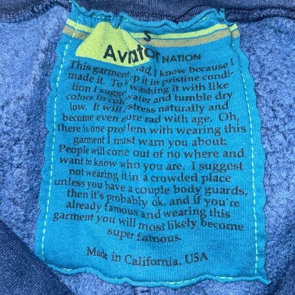 New Aviator National RAINBOW RIB POCKET SWEATPANTS Navy Small - Picture 12 of 13